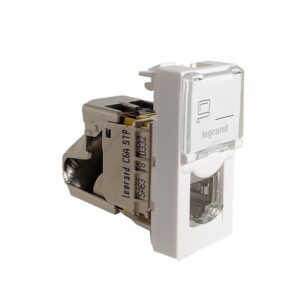 کیستون شبکه لگراند CAT6A SFTP تک ماژول باریک