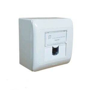 پریز شبکه روکار لگراند CAT6 UTP تک پورت